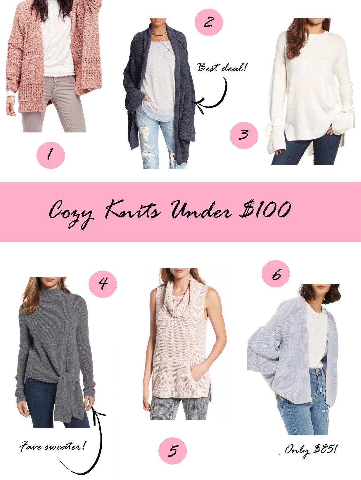 Cozy Knits Under $100 - What Would V Wear